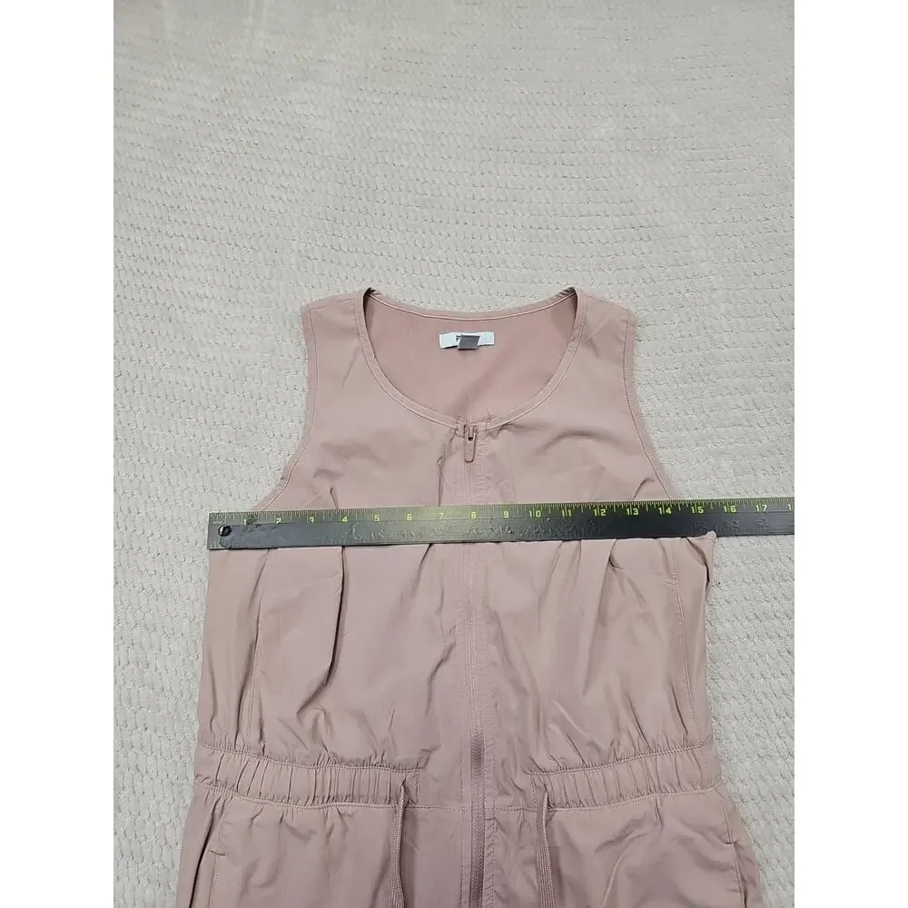 FLX Dress Womens XS Pink Athletic Sleeveless 3/4 Zip Shorts Underneath - Picture 3 of 9